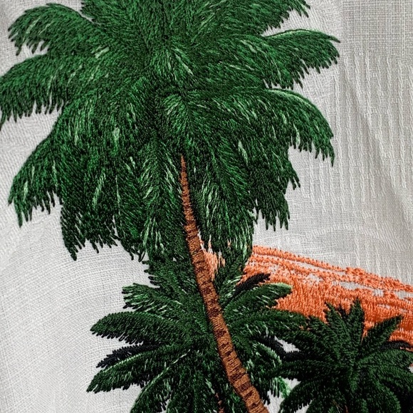 Tommy Bahama Oregon Ducks Silk  Button Shirt Coconut Camp Mens XL Golf Vacation - Picture 15 of 16